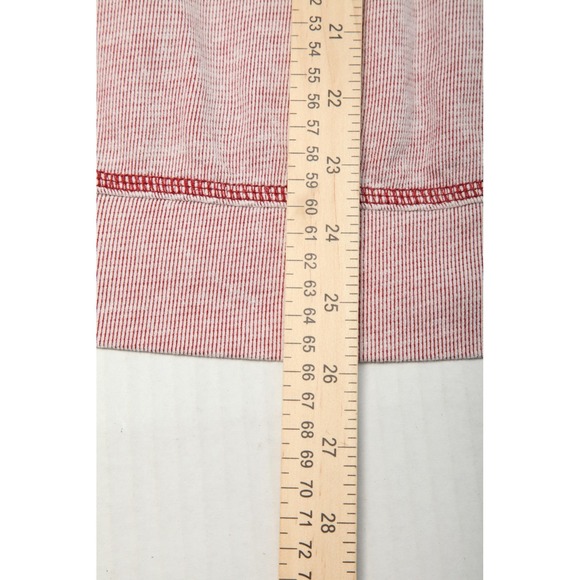 Tommy Bahama Pullover Mens Medium Red Snap Mock Neck Long Sleeve Cotton Henley - Picture 9 of 10